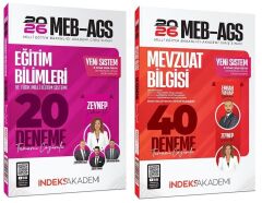 YENİ AGS - İndeks Akademi 2026 MEB-AGS Eğitim Bilimleri + Mevzuat Bilgisi 20+40 Deneme 2 li Set - Zeynep Salman İçli, Emrah Vahap Özkaraca İndeks Akademi Yayıncılık