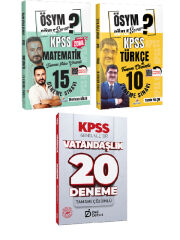 Dizgi 2026 KPSS Matematik + Türkçe Deneme ve Deli Defteri Vatandaşlık Deneme 3 lü Set