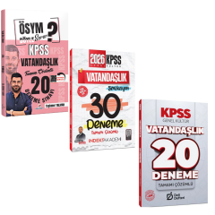 Dizgi 2026 KPSS Vatandaşlık + İndeks Vatandaşlık Deneme ve Deli Defteri Vatandaşlık Deneme 3 lü Set