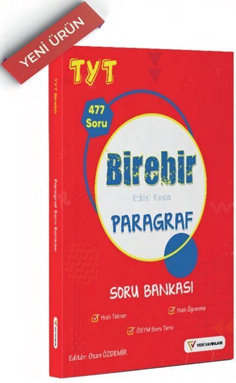 Veri Yayınları TYT Paragraf Birebir Soru Bankası
