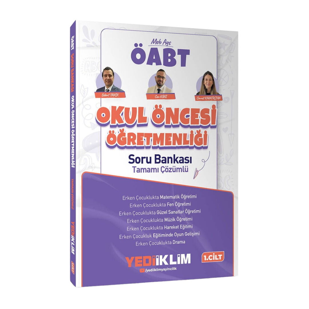 Yediiklim 2027 ÖABT MEB-AGS Okul Öncesi Öğretmenliği Soru Bankası Çözümlü 1. Cilt - Bülent Tanık, Can Köni