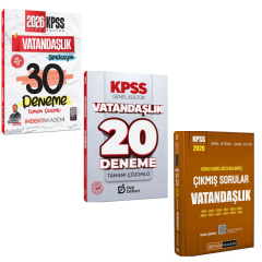 2026 KPSS Vatandaşlık Simülasyon 30 Deneme & Deli Defteri KPSS Vatandaşlık Deneme & Pegem KPSS Vatandaşlık Konu Konu Çıkmış Soru Seti