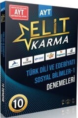 Paraf Yayınları AYT Türk Dili ve Edebiyatı Sosyal Bilimler-1 Elit Karma 10 Deneme