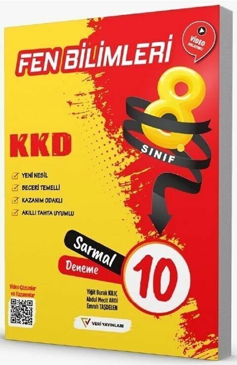 Veri Yayınları 8. Sınıf Fen Bilimleri KKD Sarmal 10 Deneme