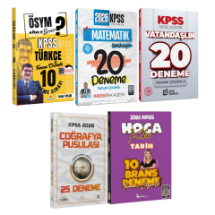 2026 KPSS Tüm Dersler Deneme Türkçe, Matematik, Tarih, Coğrafya, Vatandaşlık Karma Yayınlar Süper Deneme Seti