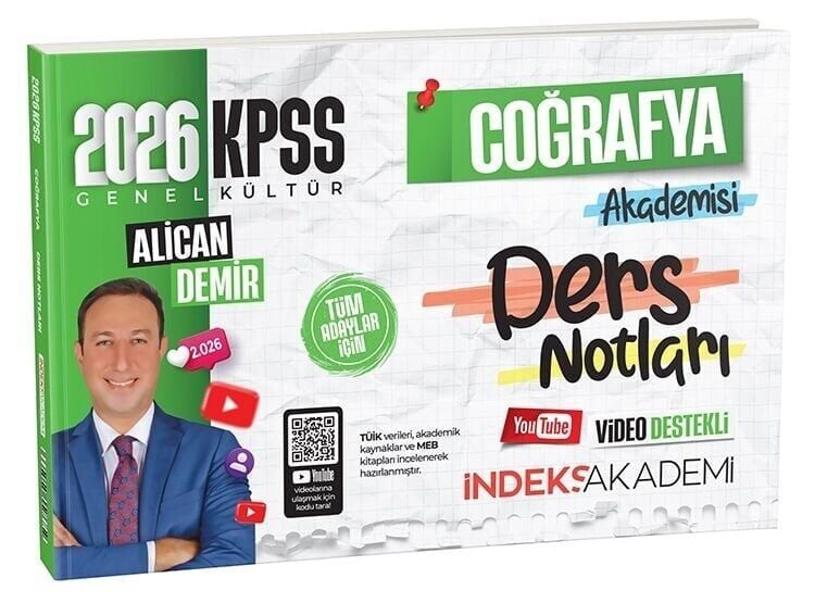 İndeks Akademi 2026 KPSS Coğrafya Akademisi Video Ders Notları - Alican Demir İndeks Akademi Yayıncılık