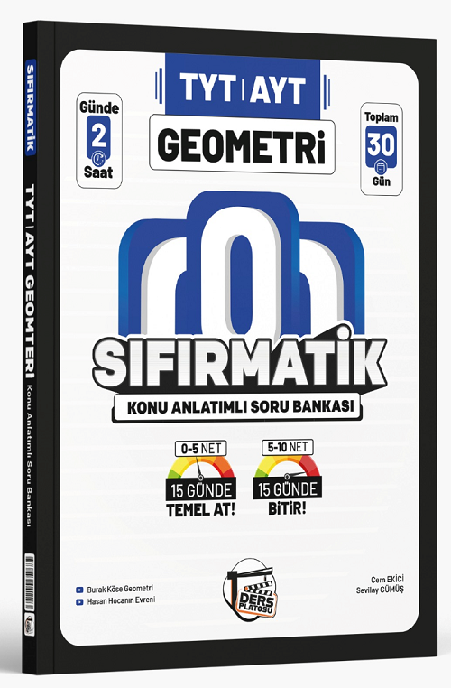 Ders Platosu YKS TYT AYT Geometri Sıfırmatik Konu Anlatımlı Soru Bankası Ders Platosu