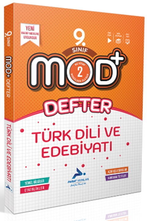Paraf Yayınları 9. Sınıf Türk Dili ve Edebiyatı MOD Defter