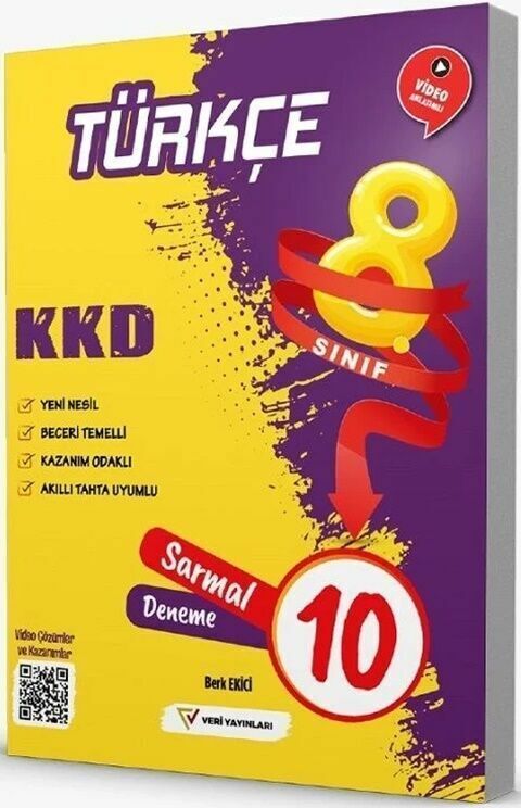 Veri Yayınları 8. Sınıf Türkçe KKD Sarmal 10 Deneme