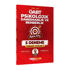 Yediiklim 2027 MEB AGS ÖABT Nokta Atışı Psikolojik Danışmanlık ve Rehberlik Tamamı Çözümlü 5 Deneme
