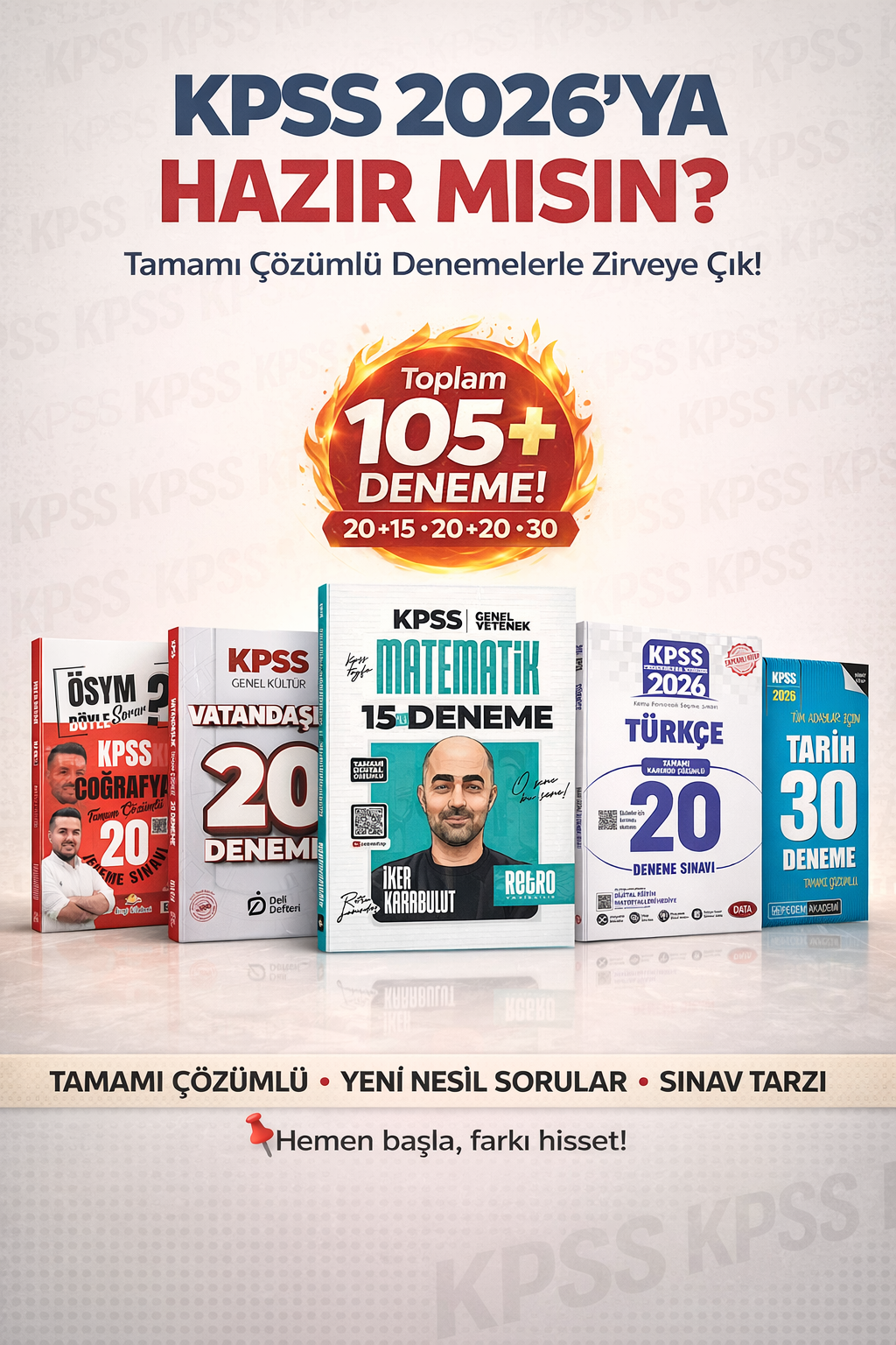 Retro 2026 KPSS Tüm Dersler Deneme Türkçe, Matematik, Tarih, Coğrafya, Vatandaşlık Karma Yayınlar Süper Deneme Seti
