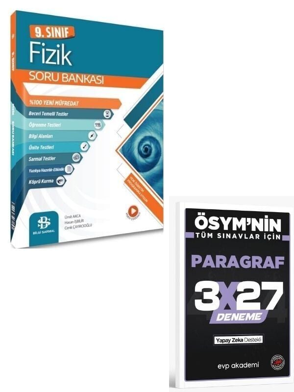 BilgiSarmal 2027 9. Sınıf Fizik Soru Bankası+ EVP Akademi Paragraf