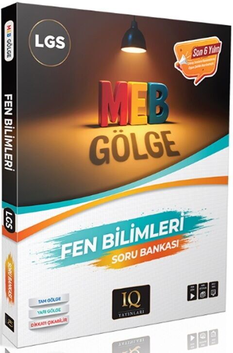 IQ Yayınları LGS Fen Bilimleri Gölge Soru Bankası Çözümlü IQ Yayınları
