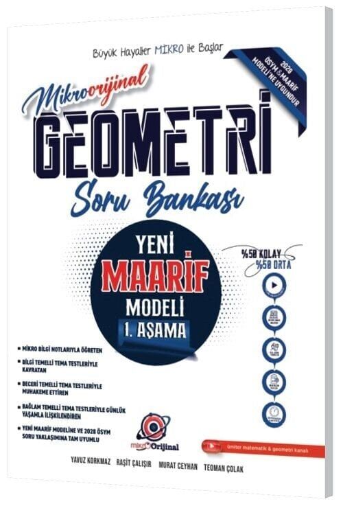 Orijinal YKS TYT Geometri Mikro Orijinal Soru Bankası 1. Aşama Orijinal Yayınları