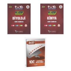 2027 Limit TYT 9. ve 10. Sınıf Tekrarı K-28 Maarif Model Biyoloji + Kimya Soru + Ankapade 3'lü Set