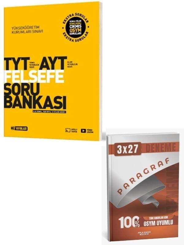 Hız 2027 TYT AYT Felsefe Soru Bankası+ Anla Kazan Paragraf