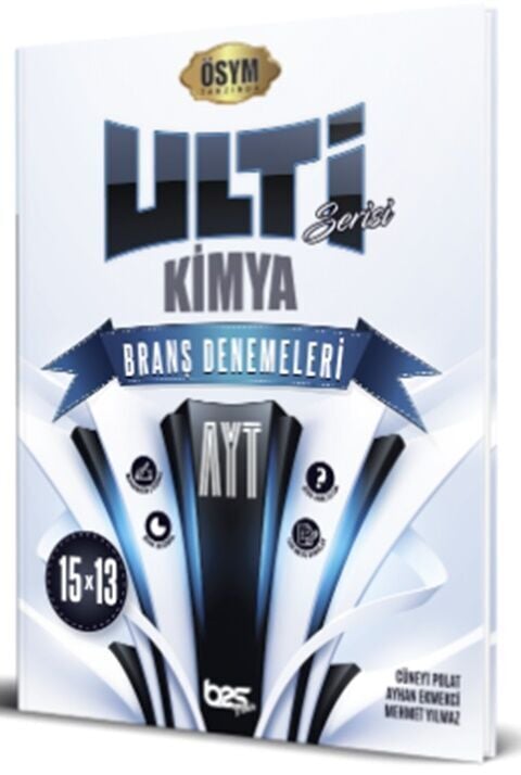 Bes Yayınları AYT Kimya Ulti Serisi 15 x 13 Branş Denemeleri