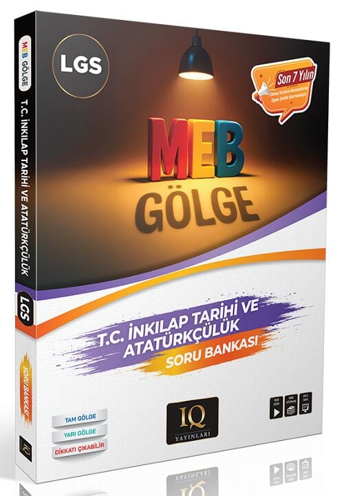 IQ Yayınları LGS TC İnkılap Tarihi ve Atatürkçülük Gölge Soru Bankası Çözümlü IQ Yayınları