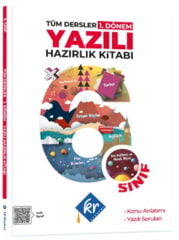 KR Akademi 6. Sınıf Tüm Dersler 1. Dönem Yazılı Hazırlık Kitabı