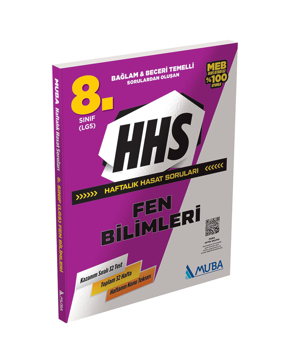 Muba Yayınları 8.Sınıf Fen Bilimleri Haftalık Hasat Soruları (HHS)