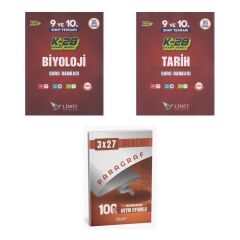 2027 Limit TYT 9. ve 10. Sınıf Tekrarı K-28 Maarif Model Biyoloji + Tarih Soru + Ankapade 3'lü Set