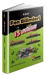 Aydın Yayınları 8. Sınıf LGS Fen Bilimleri 15 Deneme