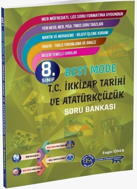 Gür Yayınları 8. Sınıf T.C. İnkılap Tarihi ve Atatürkçülük Best Mode Soru Bankası