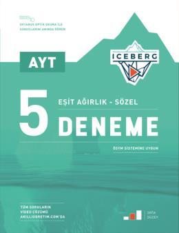 Okyanus Yayınları AYT Eşit Ağırlık Sözel Iceberg 5 Deneme