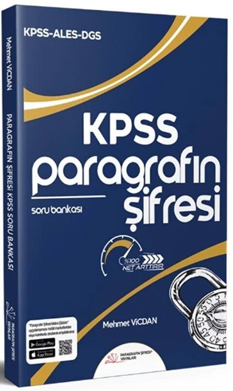 Paragrafın Şifresi Yayınları KPSS ALES DGS Paragraf Paragrafın Şifresi Soru Bankası