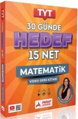 Paraf Yayınları TYT 30 Günde Hedef 15 Net Matematik Video Ders Kitabı