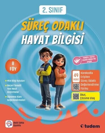 Tudem 2. Sınıf Süreç Odaklı Hayat Bilgisi Tudem Yayınları