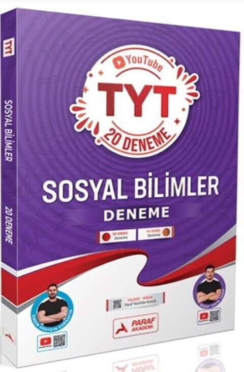 Paraf Akademi YKS TYT Engin Eraydın Coğrafya Sosyal Bilimler 20 Deneme - Engin Eraydın Paraf Akademi Yayınları