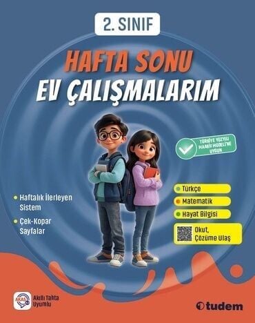 Tudem 2. Sınıf Hafta Sonu Ev Çalışmalarım Tudem Yayınları