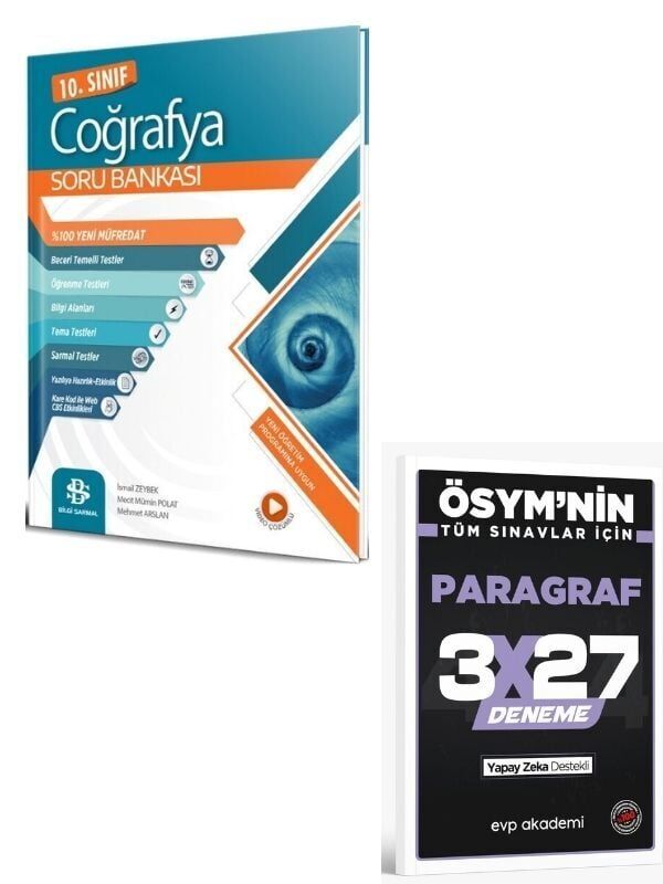 BilgiSarmal 2026 10. Sınıf Coğrafya Soru Bankası+ EVP Akademi Paragraf