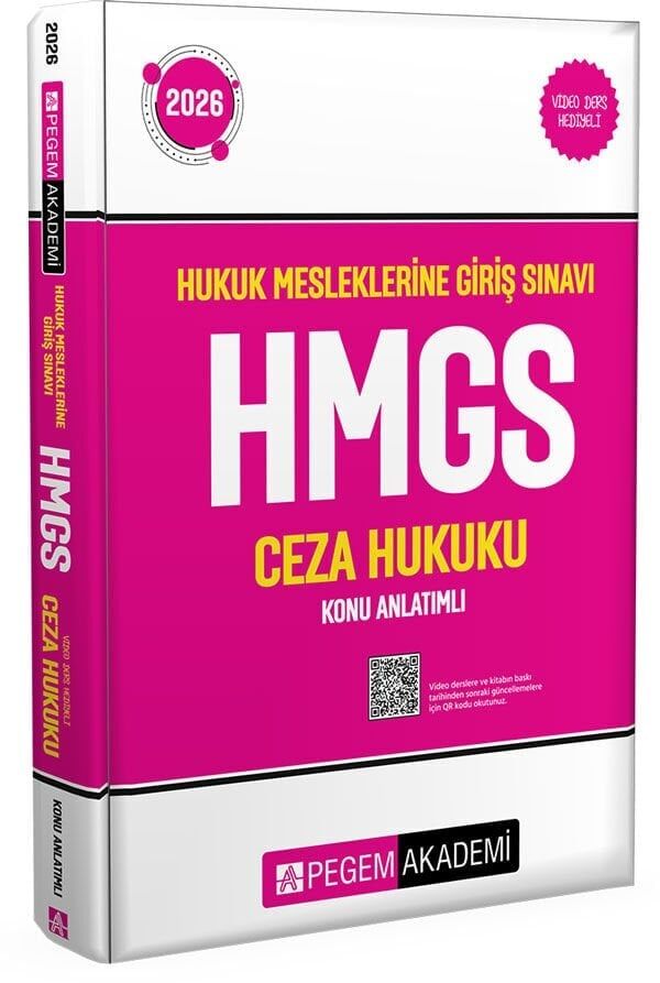Pegem 2026 HMGS Avukatlık ve Noterlik Ceza Hukuku Konu Anlatımlı Pegem Akademi Yayınları