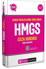 Pegem 2026 HMGS Avukatlık ve Noterlik Ceza Hukuku Konu Anlatımlı Pegem Akademi Yayınları