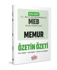 2025 Milli Eğitim Bakanlığı GYS Memur Özetin Özeti Editör Yayınevi