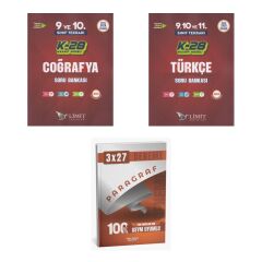 2027 Limit TYT 9. ve 10. Sınıf Tekrarı K-28 Maarif Model Coğrafya + Türkçe Soru + Ankapade 3'lü Set