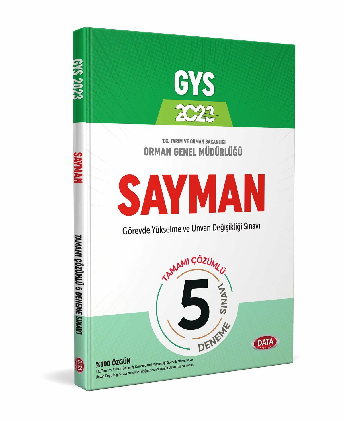 2023 Data GYS Orman Genel Müdürlüğü Sayman Tamamı Çözümlü 5 Deneme