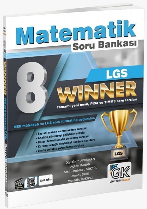 Gür Yayınları 8. Sınıf LGS Matematik Winner Soru Bankası