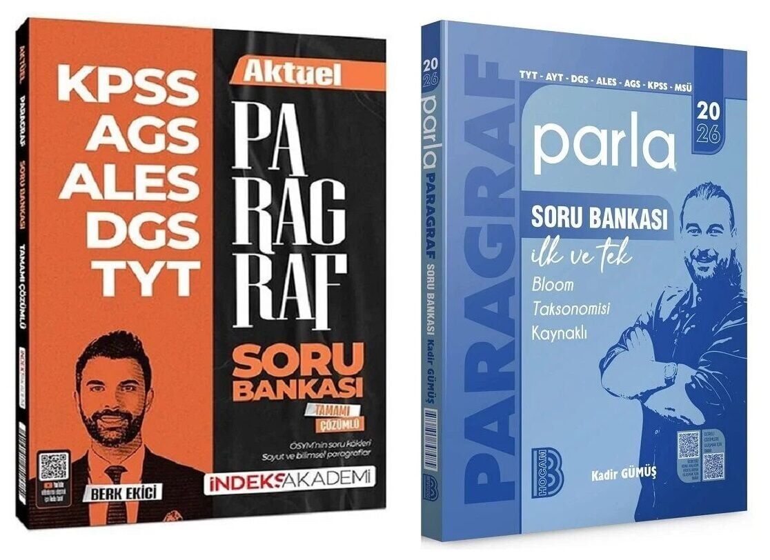 Benim Hocam + İndeks 2026 YKS TYT AYT DGS ALES MEB-AGS KPSS MSÜ Paragraf PARLA Soru Bankası 2 li Set - Kadir Gümüş, Berk Ekici Benim Hocam + İndeks Akademi Yayınları
