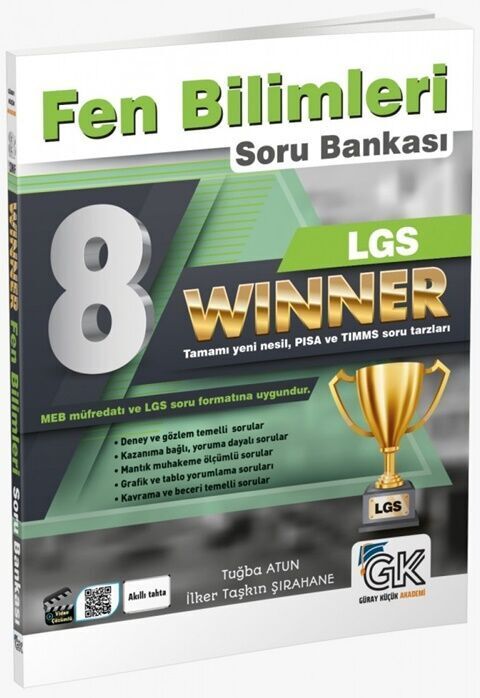 Gür Yayınları 8. Sınıf LGS Fen Bilimleri Winner Soru Bankası