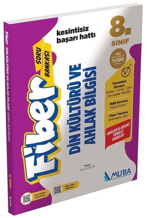 Muba Yayınları 8. Sınıf Din Kültürü ve Ahlak Bilgisi Fiber Soru Bankası