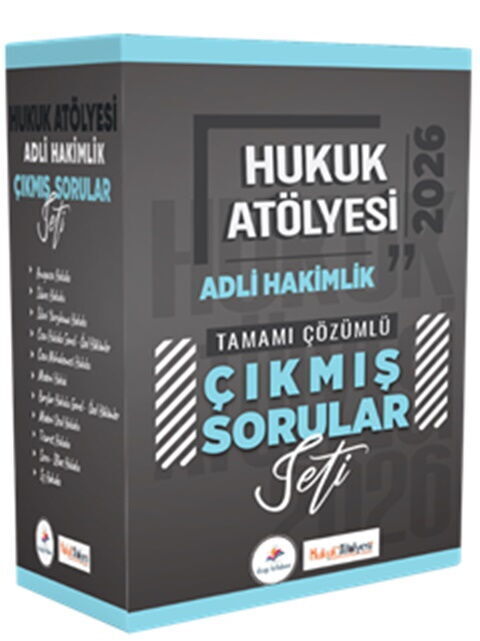 Dizgi Kitap 2026 Hukuk Atölyesi Adli Hakimlik Tamamı Çözümlü Orijinal Çıkmış Sorular Seti