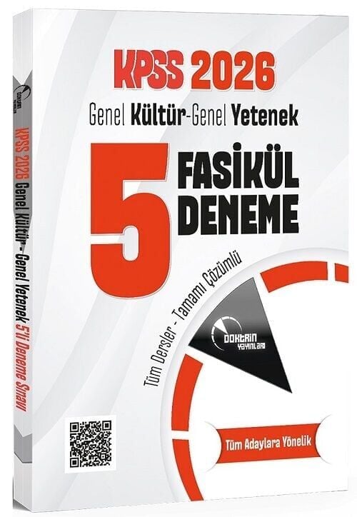 Doktrin 2026 KPSS Genel Yetenek Genel Kültür 5 Deneme Fasikül Çözümlü Doktrin Yayınları