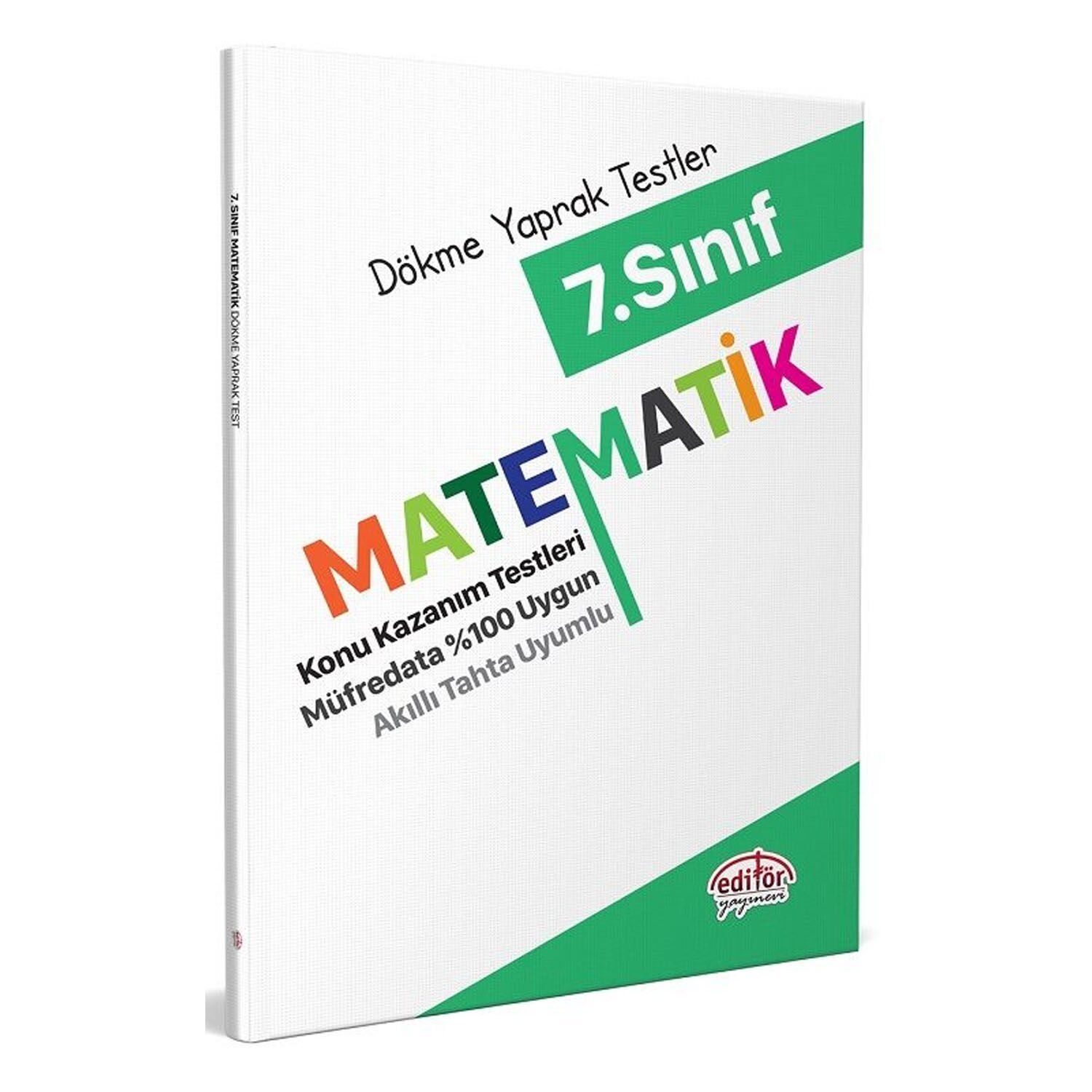 Editör 7. Sınıf Matematik Konu Kazanım Testleri
