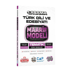 2027 Çap Yayınları Üniversiteye Hazırlık Türk Dili ve Edebiyatı Ders Platosu Maarif Modeli Tematik Soru Bankası 1. Aşama