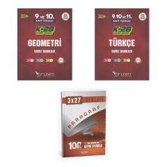 2027 Limit TYT 9. ve 10. Sınıf Tekrarı K-28 Maarif Model Geometri + Türkçe Soru + Ankapade 3'lü Set
