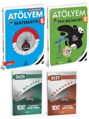 Anla Kazan + Arı 2026 5. Sınıf Atölyem Matematik ve Fen Bilimleri + Anla Kazan Deneme 4 lü Set