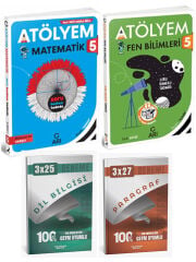 Anla Kazan + Arı 2026 5. Sınıf Atölyem Matematik ve Fen Bilimleri + Anla Kazan Deneme 4 lü Set